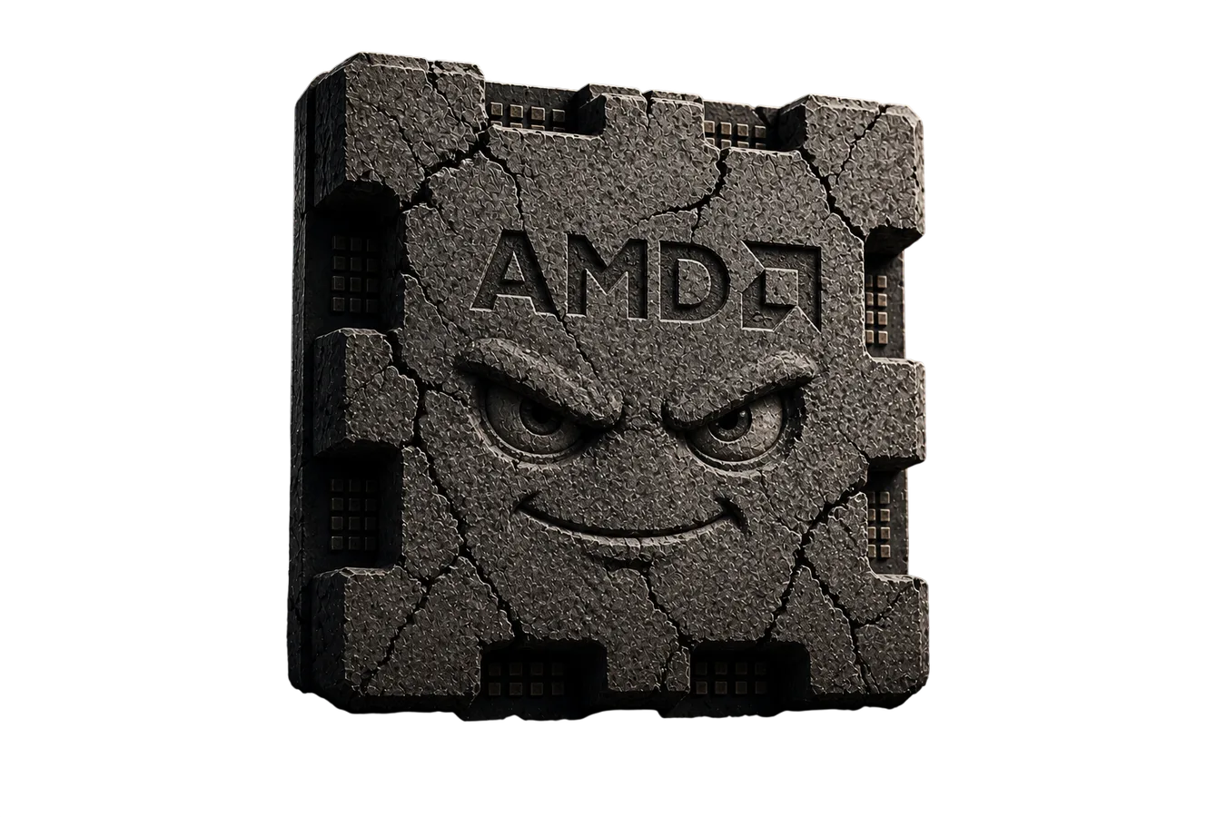 Stone AMD chip mascot